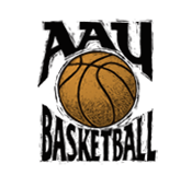 aau basketball logo desing