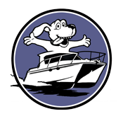 arrowcat yachts double dog dare logo design