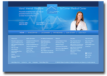 Island internal medicine and Laconner medical center web site