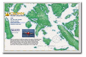 gulf islands map illustration thumbnail